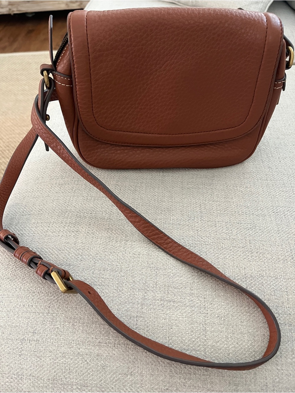 Jcrew Brown Leather Crossbody Bag
